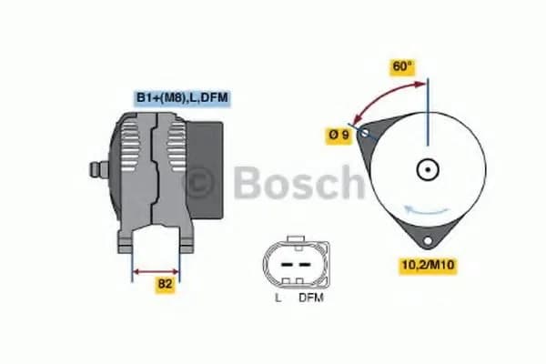BOSCH 0124325036 12V 90A alternator for VW PASSAT, VW PASSAT Variant - ALT-BOS-0029_main.webp